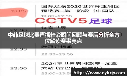 中菲足球比赛直播精彩瞬间回顾与赛后分析全方位解读赛事亮点